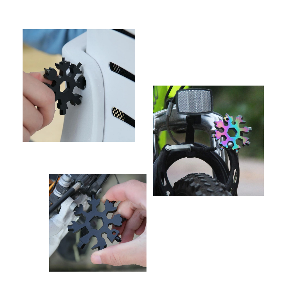 Multiherramienta 18 en 1 de acero inoxidable copo de nieve - Ozerty