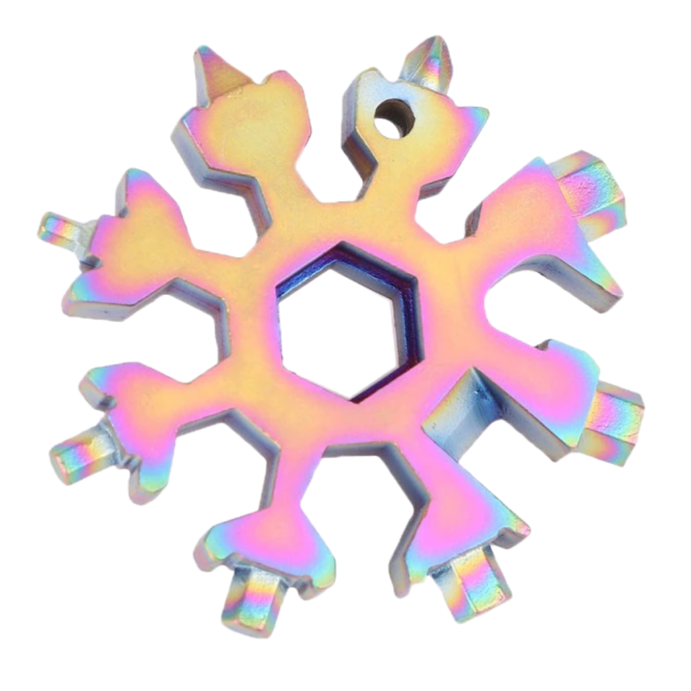 Multiherramienta 18 en 1 de acero inoxidable copo de nieve