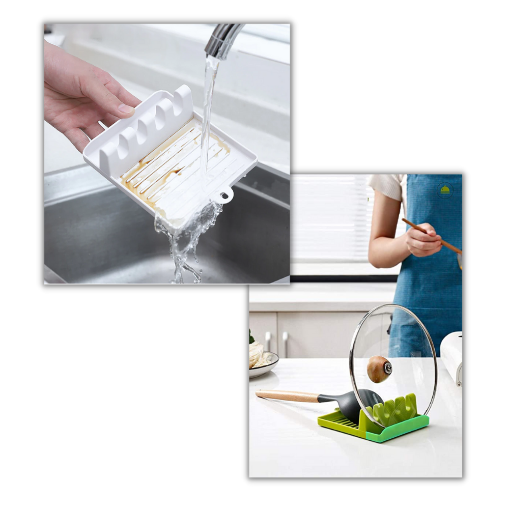 Almohadilla de descanso de cocina para espátulas y cucharas - Ozerty