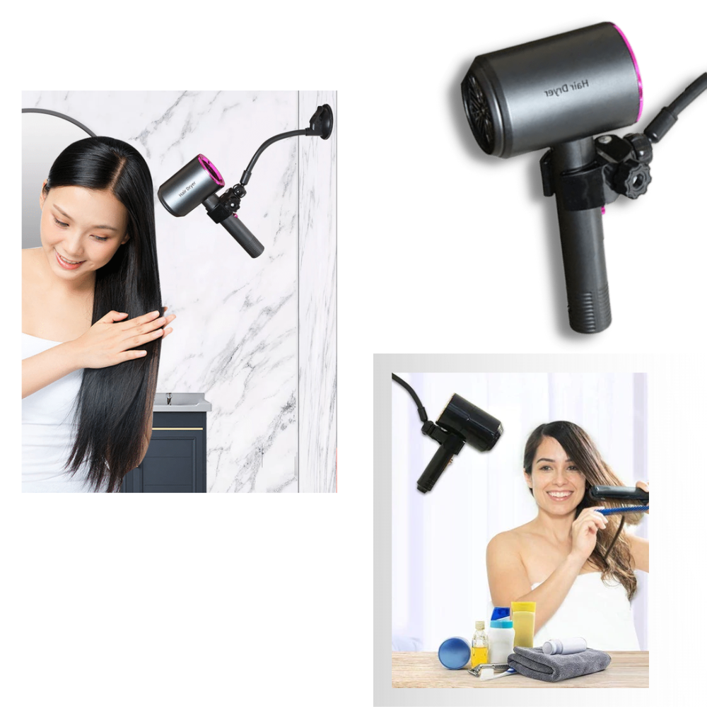 Soporte manos libres para secadora de cabello - Ozerty