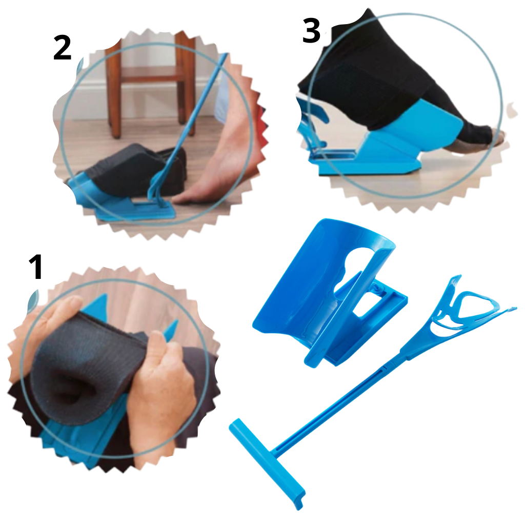 Calzador de calcetines y medias