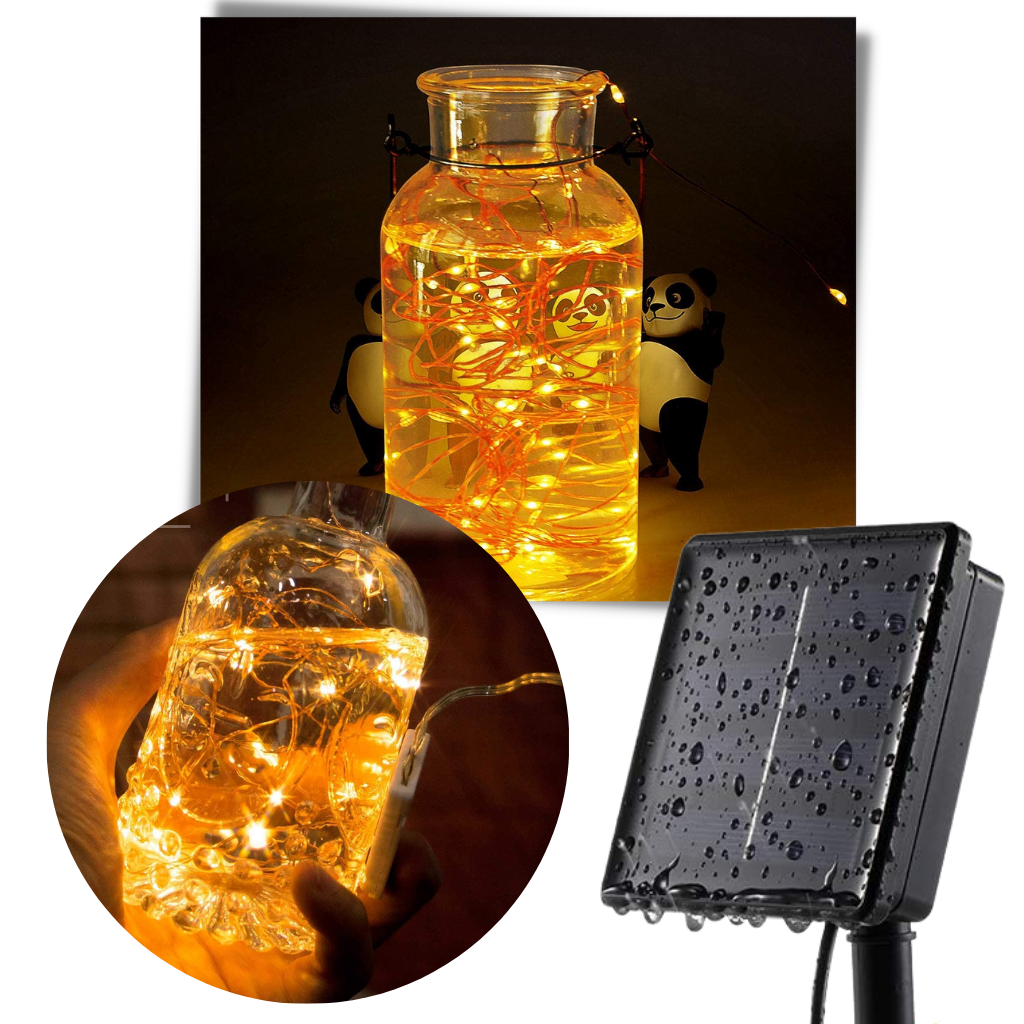 Cadena de luces LED solares - Ozerty