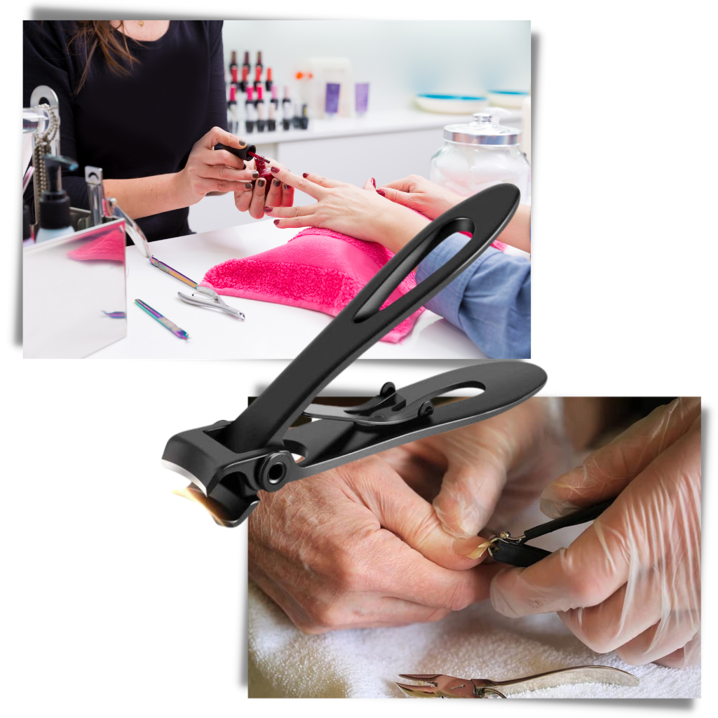 Cortaúñas de acero inoxidable de mandíbula ancha - Ozerty