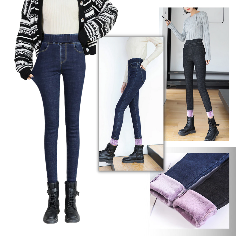 Jeggings térmicos de lana para mujer - Ozerty