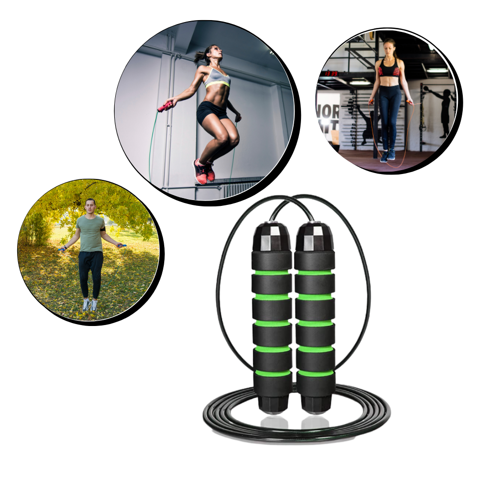 Cuerda de saltar sin enredos antideslizante