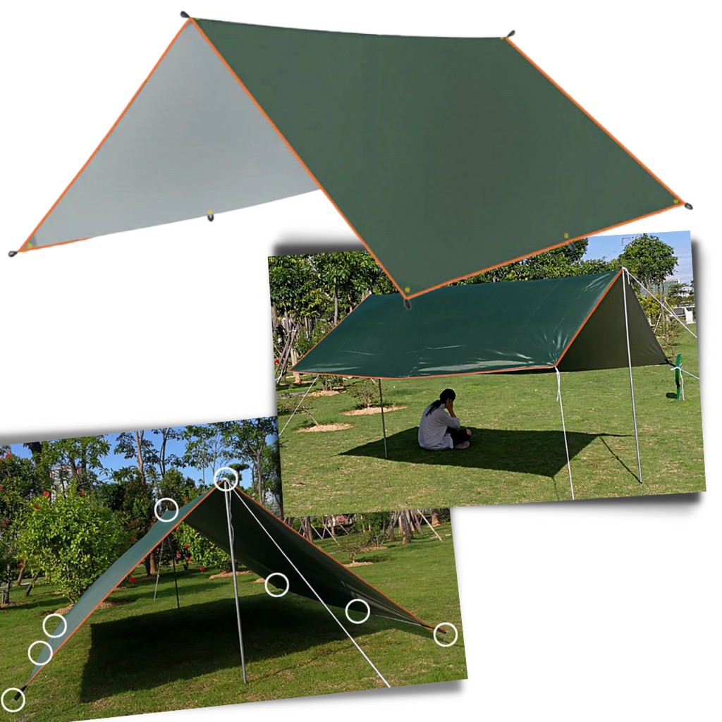 Juego de carpa impermeable para acampar - Ozerty
