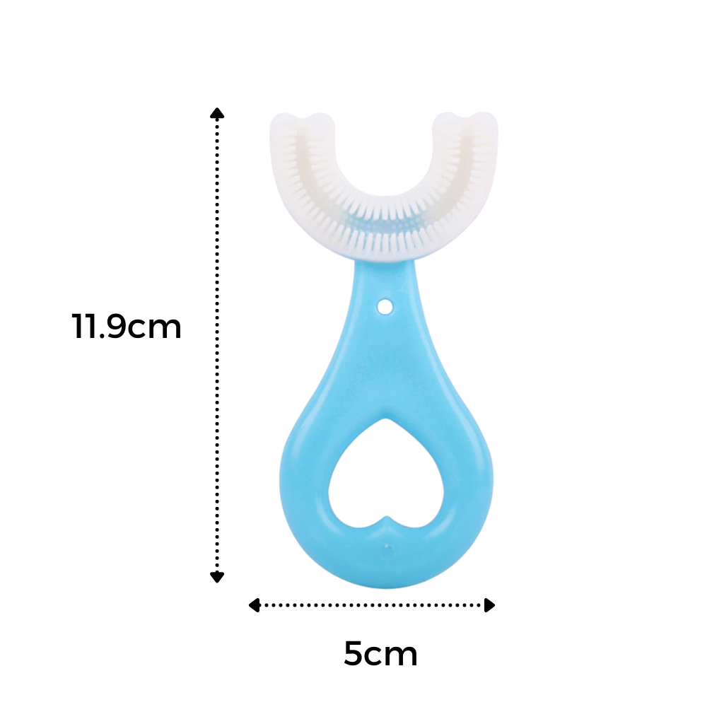 Cepillo de dientes en forma de U para niños (paquete de 2) - Ozerty