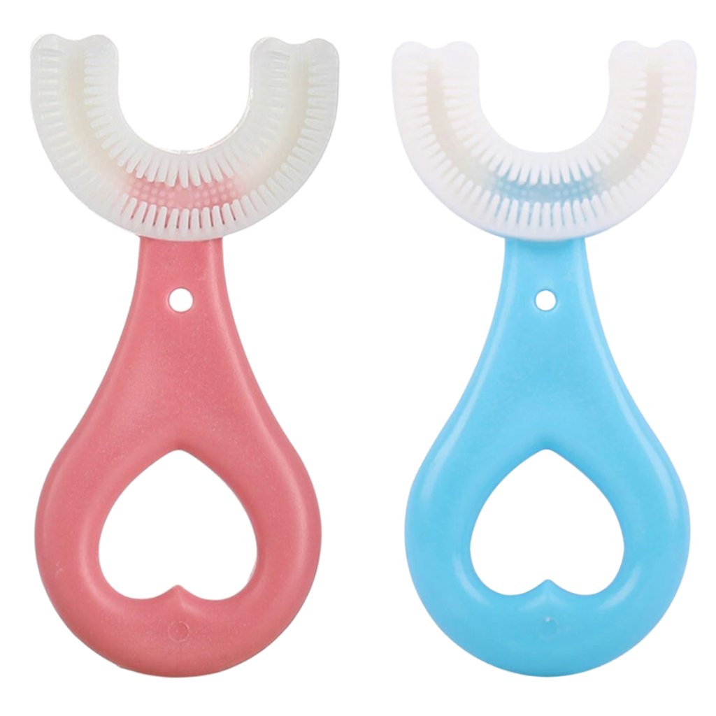 Cepillo de dientes en forma de U para niños (paquete de 2) - Ozerty