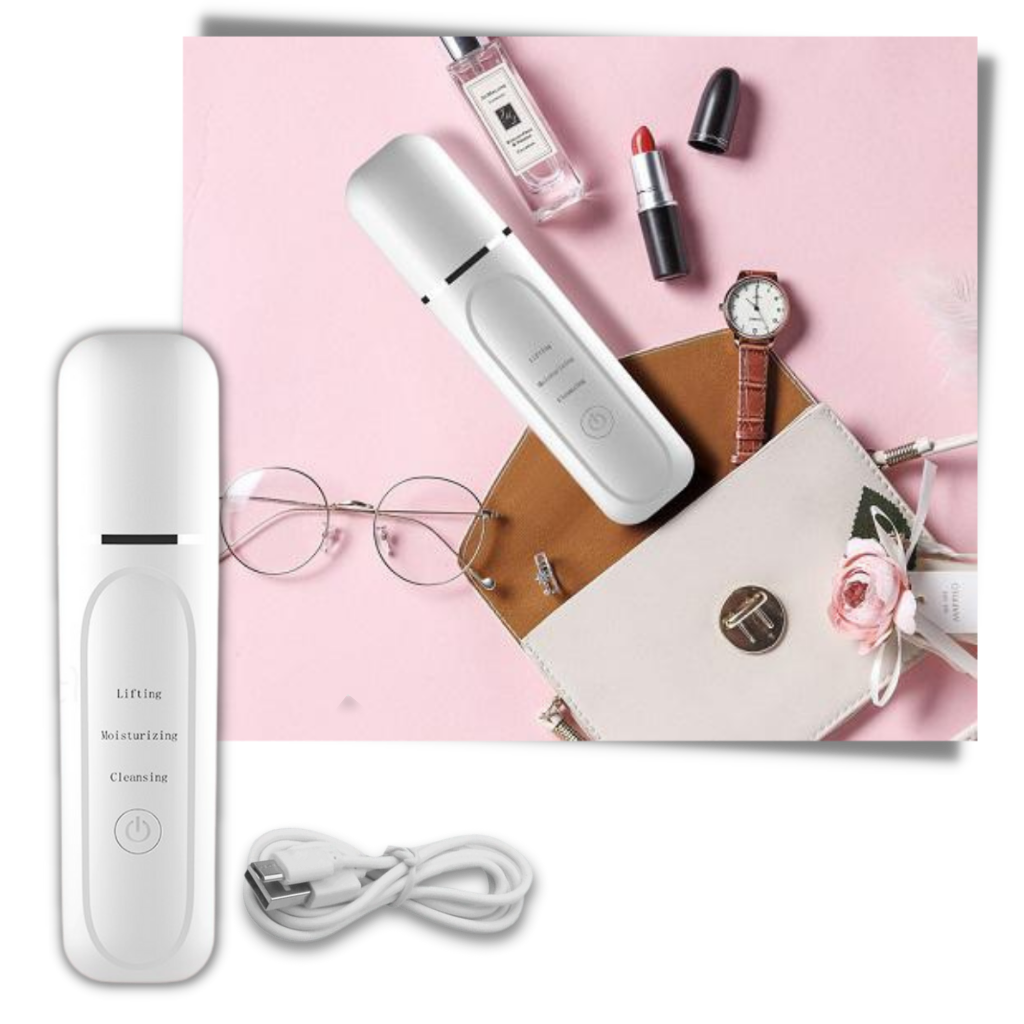 Exfoliante facial ultrasónico de limpieza profunda - Ozerty