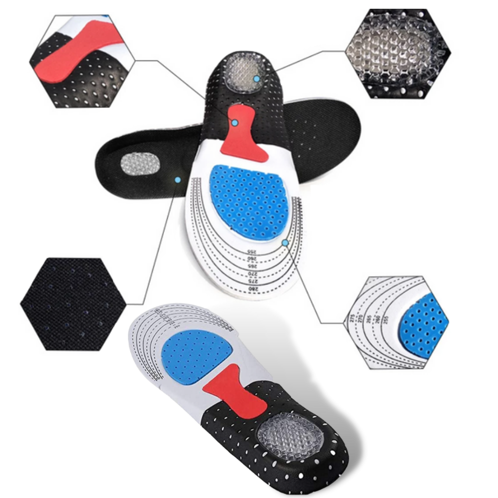 Plantillas de gel unisex para zapatillas de correr - Ozerty