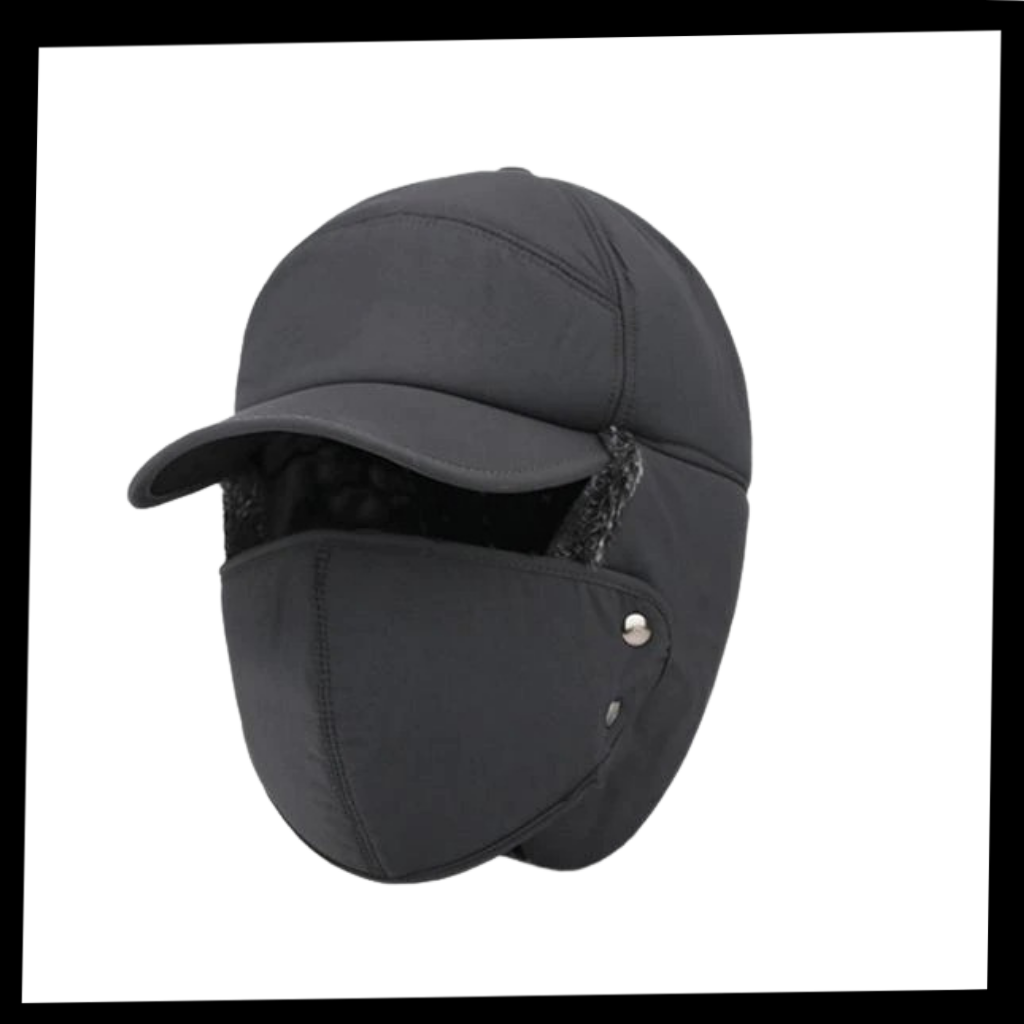 Gorra de protección facial y auditiva unisex a prueba de viento - Ozerty