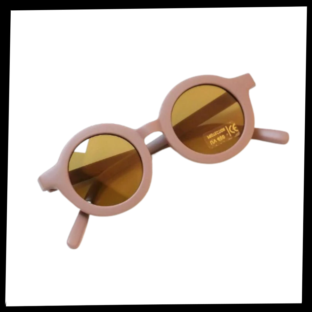 Gafas de sol redondas vintage para niños de 1 a 5 años - Ozerty