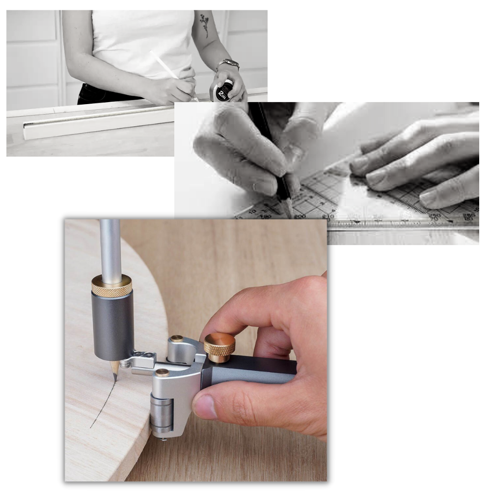 Herramienta de trazado de doble función para trabajar la madera - Ozerty