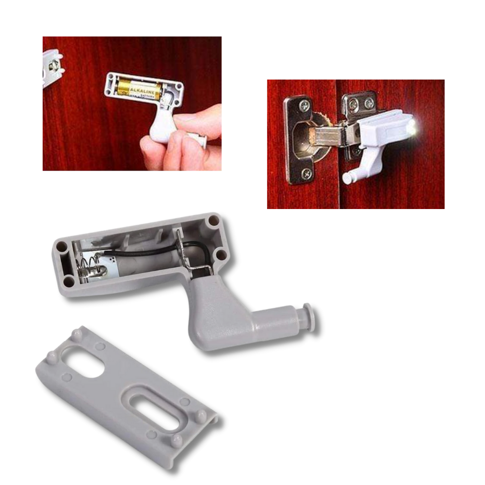 Paquete de 10 luces LED de bisagra - Ozerty