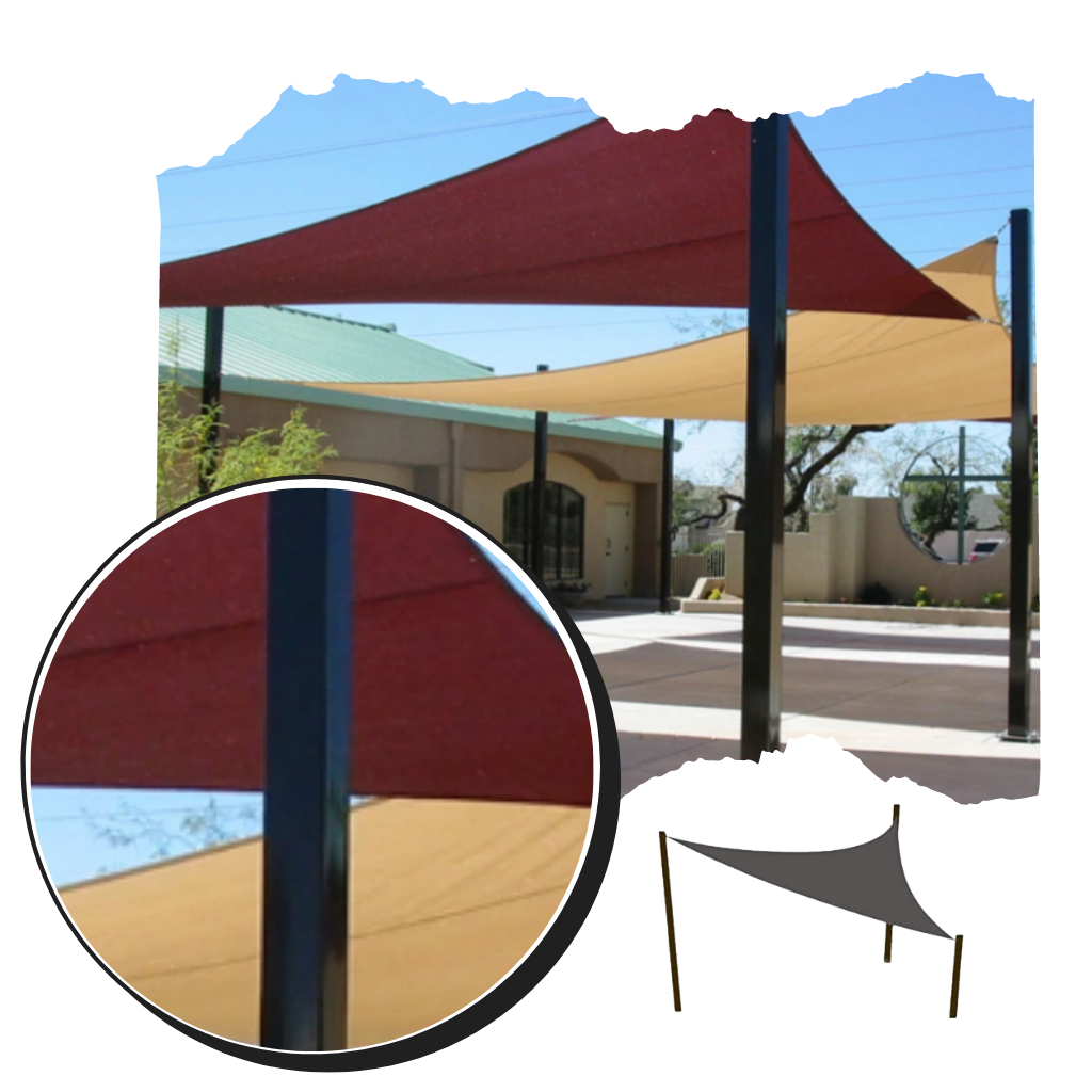 Toldo vela triangular resistente al agua - Ozerty