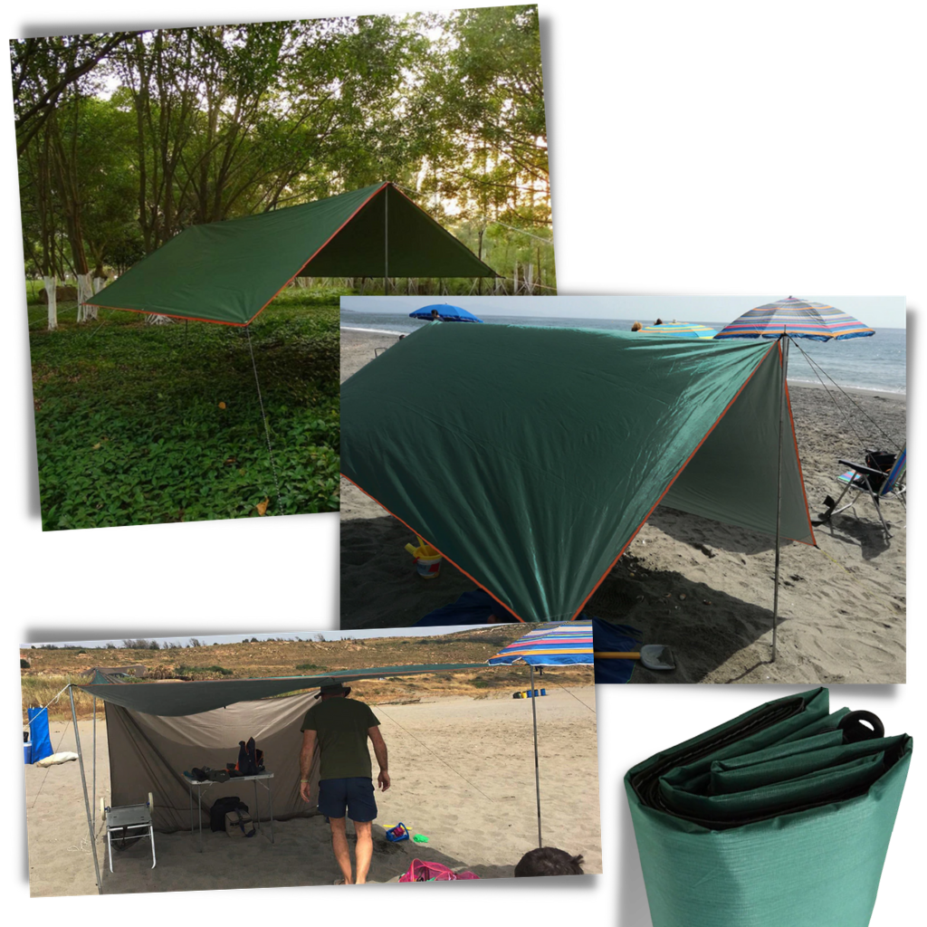 Juego de carpa impermeable para acampar - Ozerty