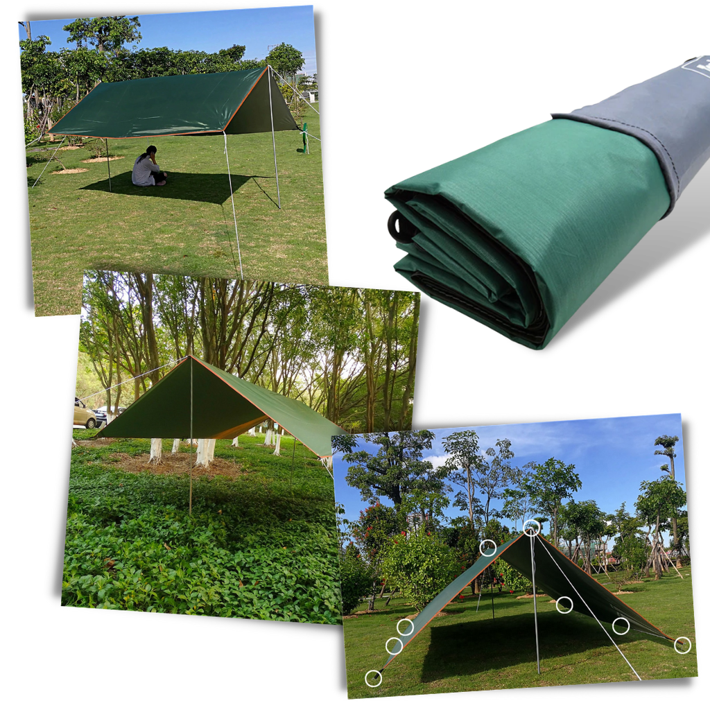 Juego de carpa impermeable para acampar - Ozerty