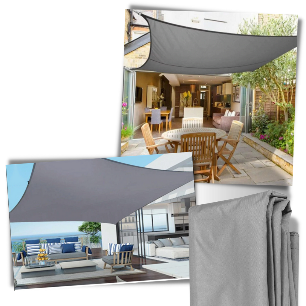 Toldo vela rectangular resistente a la intemperie - Ozerty