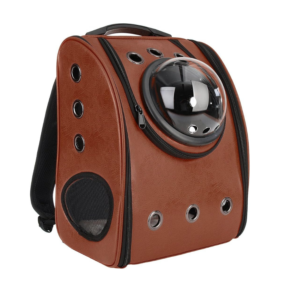 Mochila de viaje para gatos
-Marrón - Ozerty