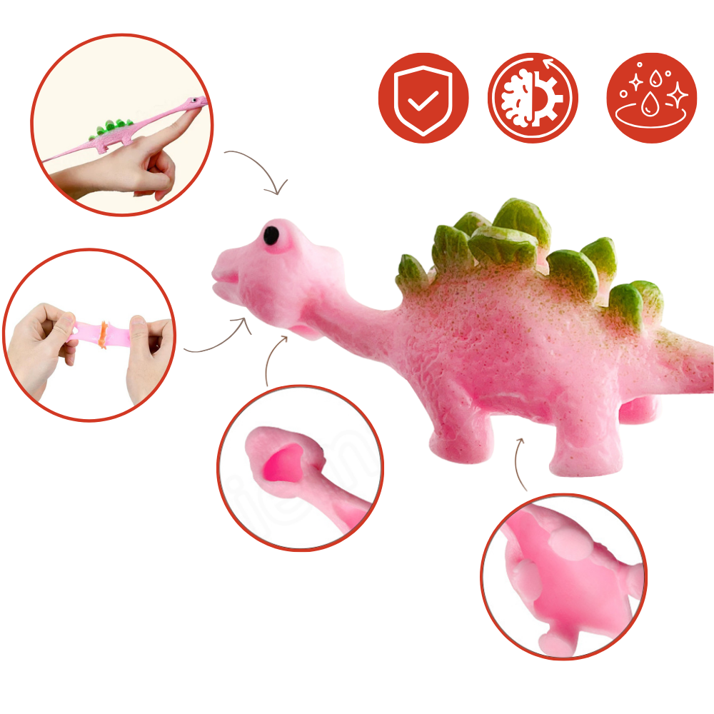 Tirachinas pegajoso para dedos con forma de dinosaurio
- Ozerty