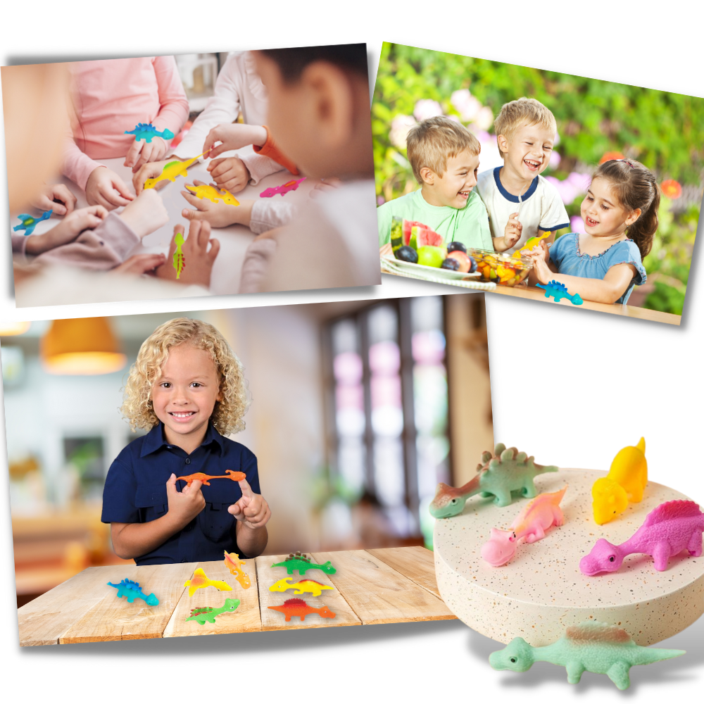 Tirachinas pegajoso para dedos con forma de dinosaurio
- Ozerty