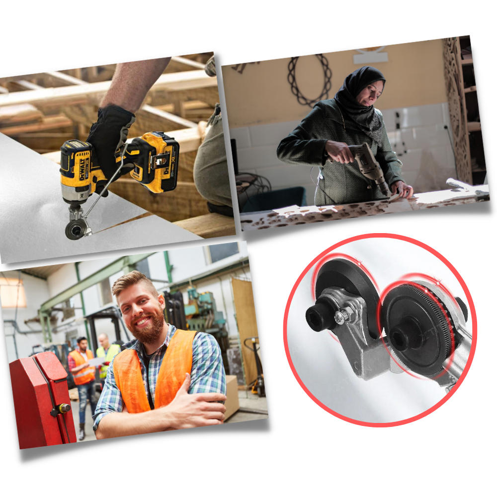 Set de taladros eléctricos para cortar placas
- Ozerty