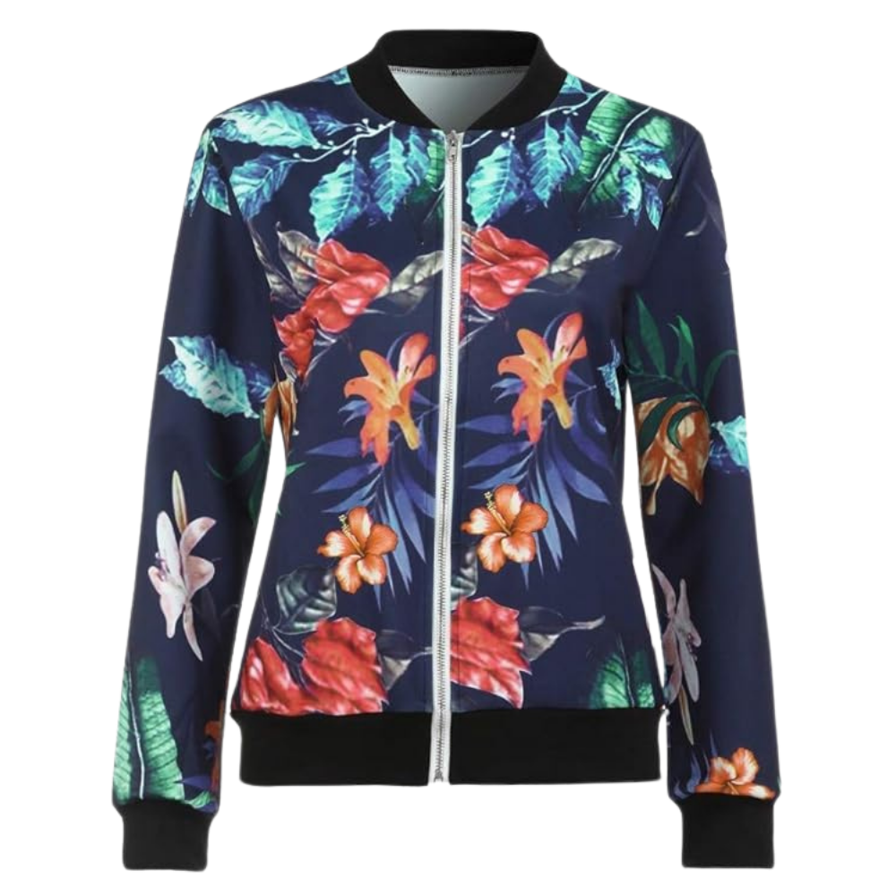 Chaqueta bomber con motivos florales y manga larga
-Azul/SAzul/MAzul/LAzul/XLAzul/XXLAzul/3XLAzul/4XLAzul/5XL - Ozerty