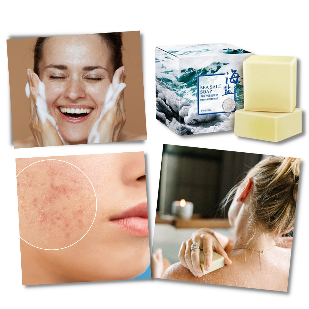 Jabón natural antiacneico con sal marina
- Ozerty