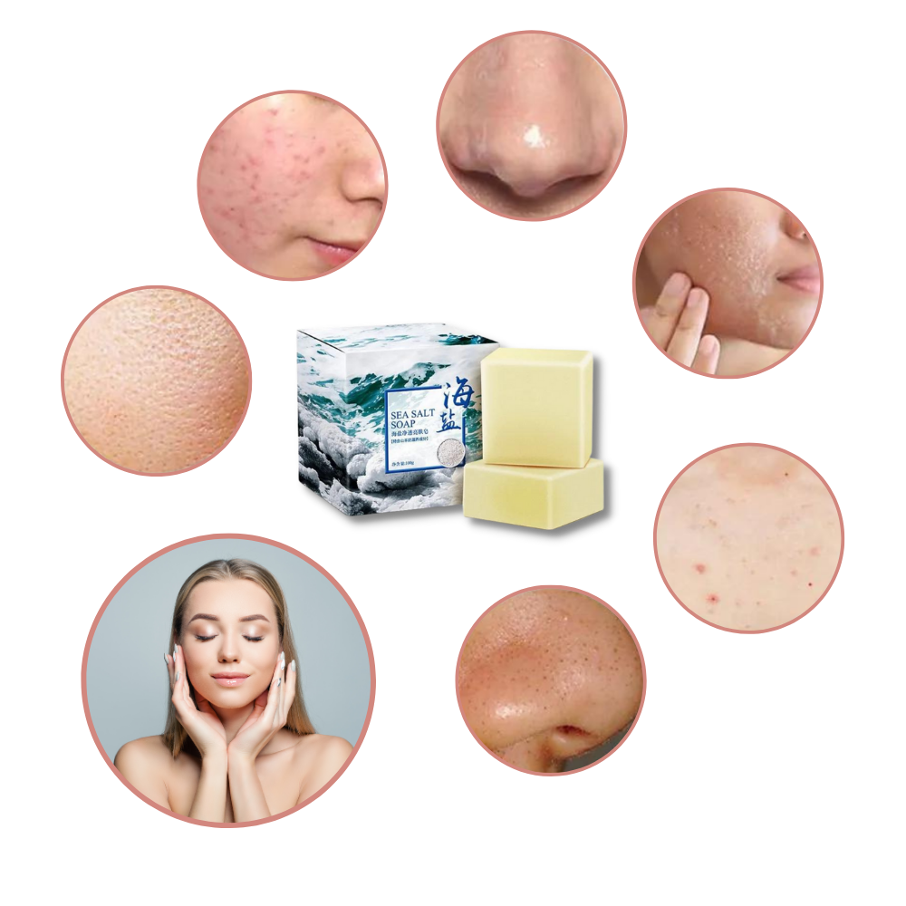 Jabón natural antiacneico con sal marina
- Ozerty