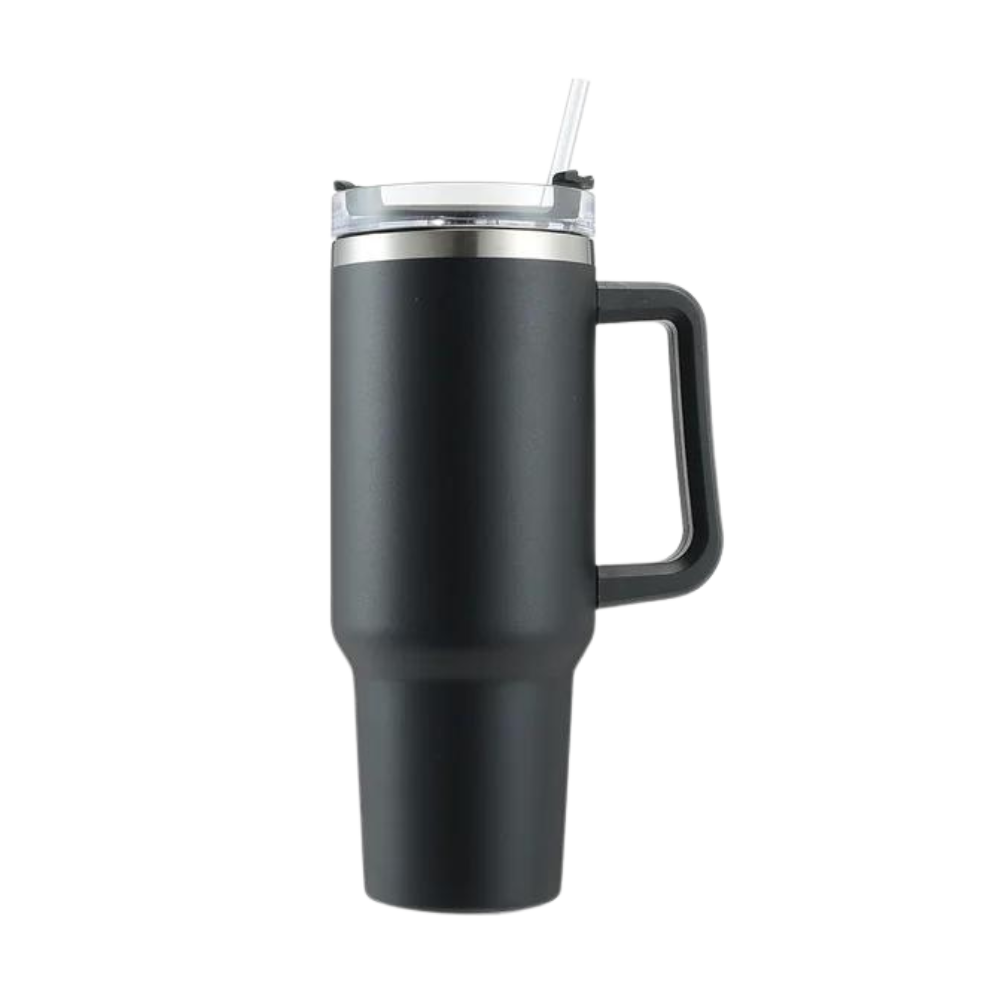 Taza de viaje con asa y gran capacidad para el coche
-Negro - Ozerty