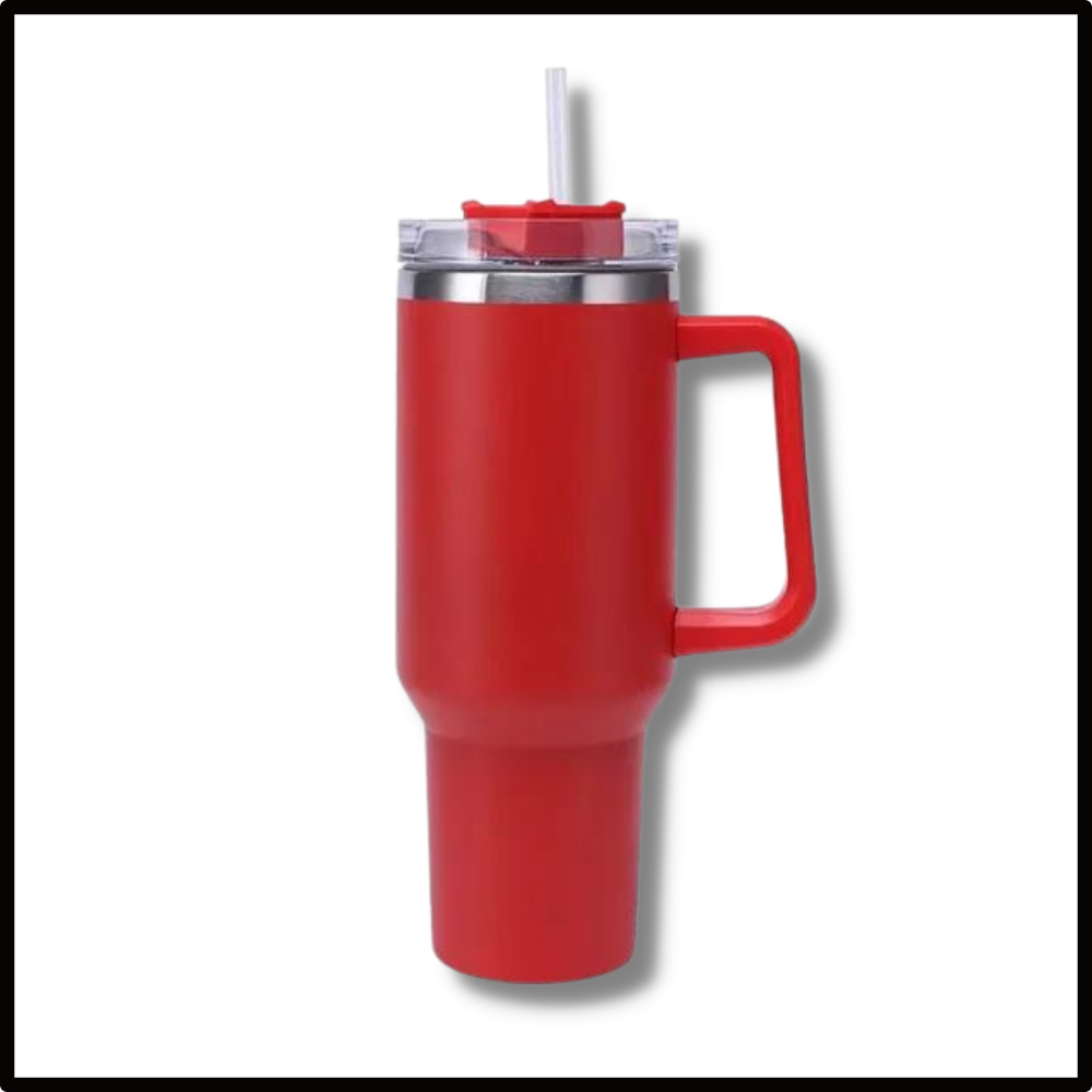 Taza de viaje con asa y gran capacidad para el coche
- Ozerty