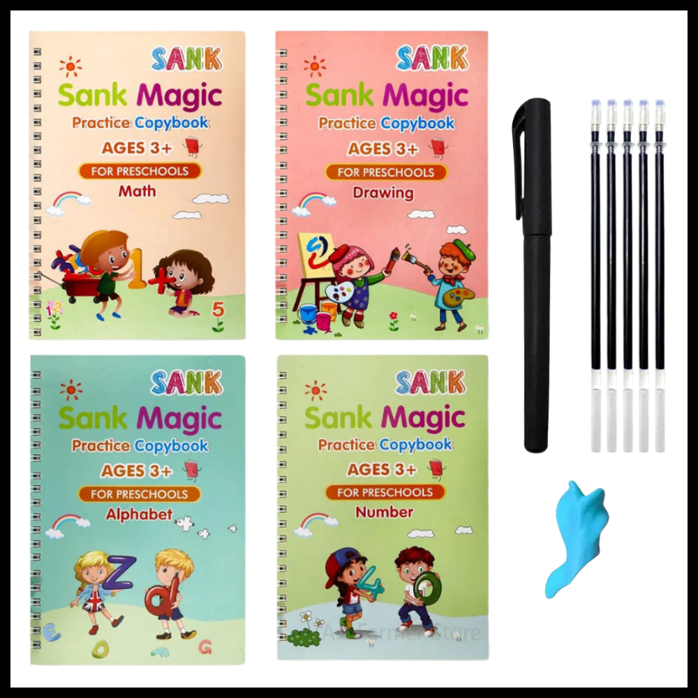 Cuadernos de caligrafía reutilizables Write & Wipe
- Ozerty