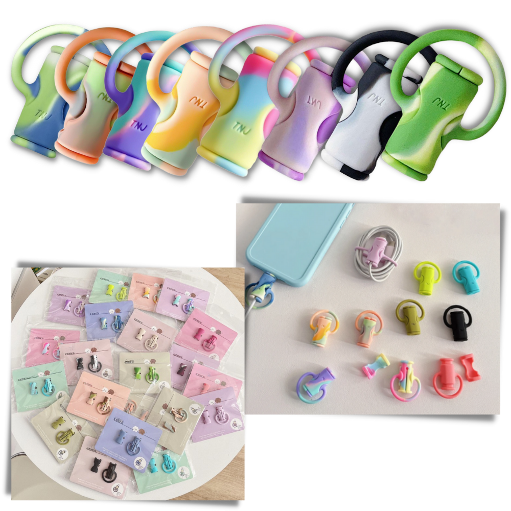 Enrollacables de silicona 2 en 1

 - Ozerty
