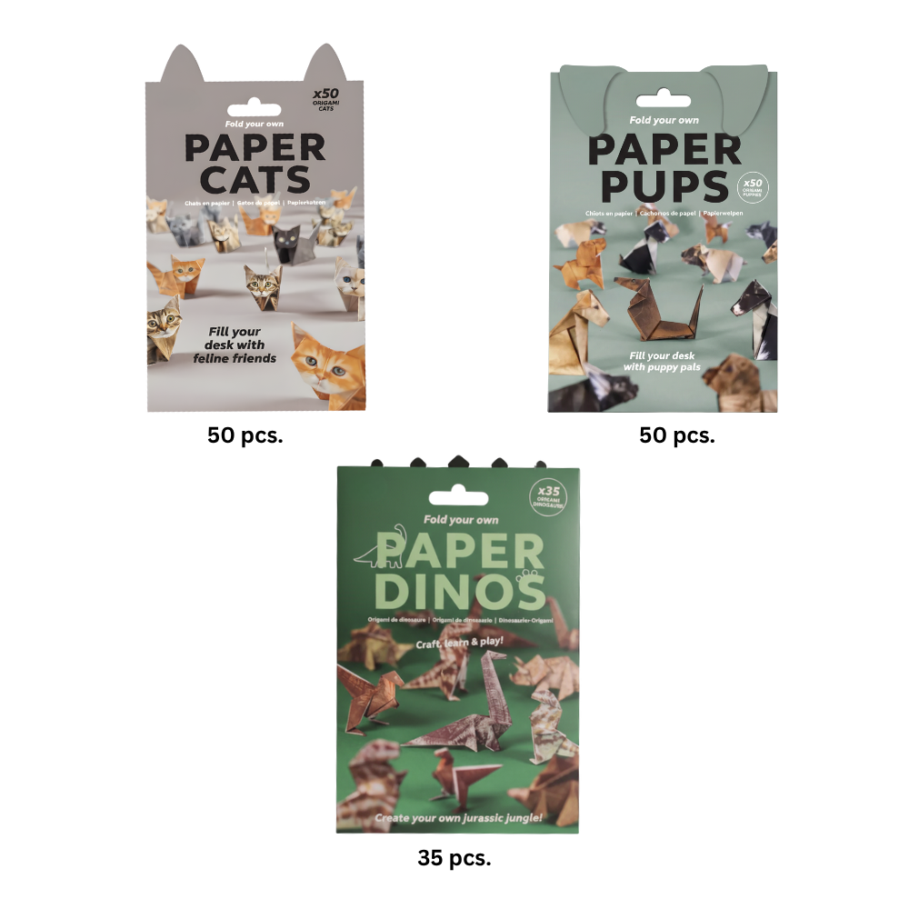 Papel para origami 3D para mascotas - Ozerty
