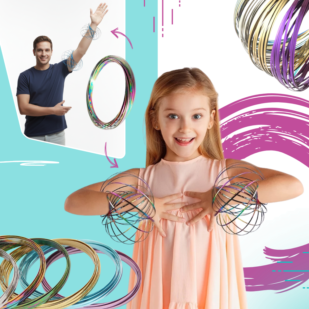 Slinky de acero inoxidable en 3D - Ozerty