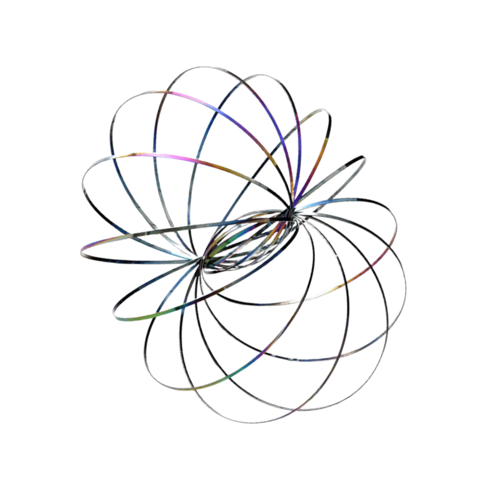 Slinky de acero inoxidable en 3D -Colorida - Ozerty