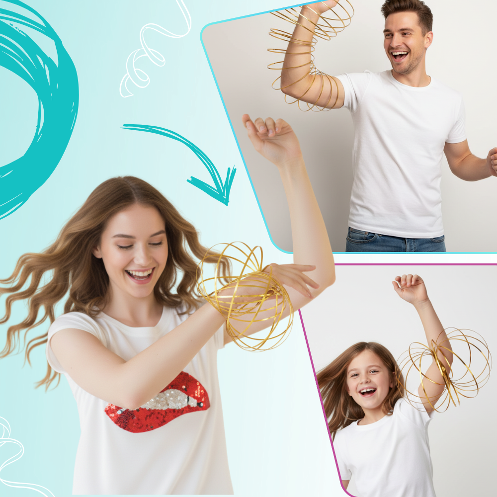 Slinky de acero inoxidable en 3D - Ozerty