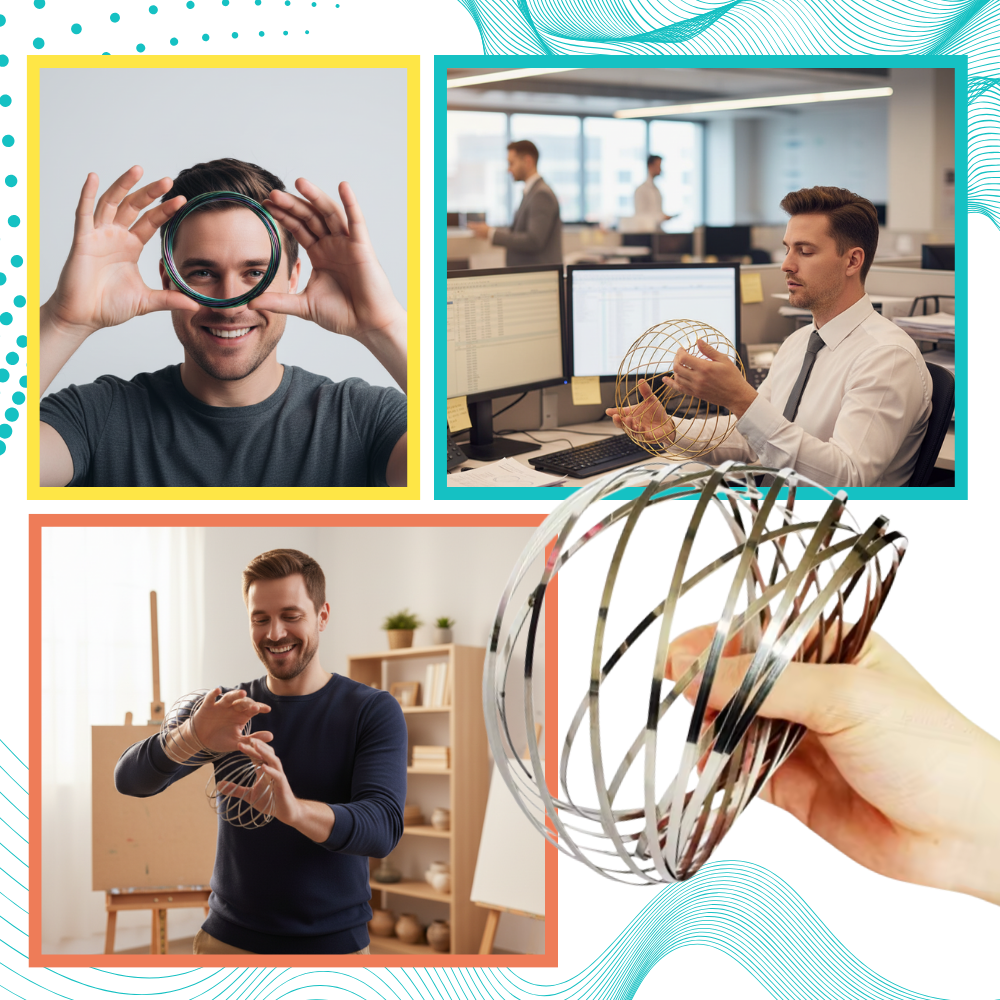 Slinky de acero inoxidable en 3D - Ozerty