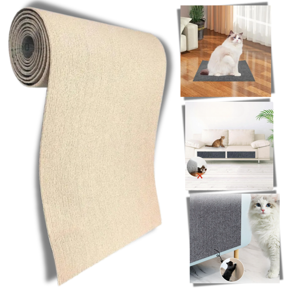 Alfombrilla rascadora de pared para gatos - Ozerty