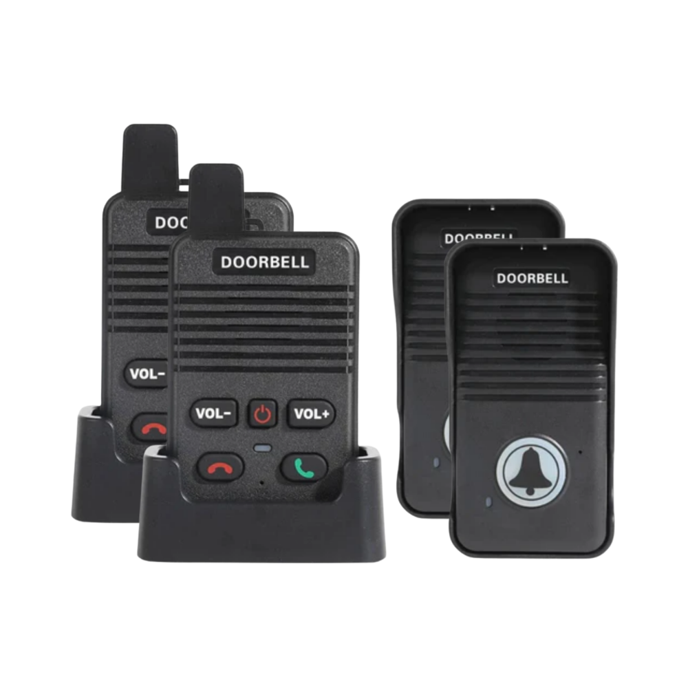 Timbre de intercomunicación avanzada

 -2 Transmisor/2 Receptores - Ozerty