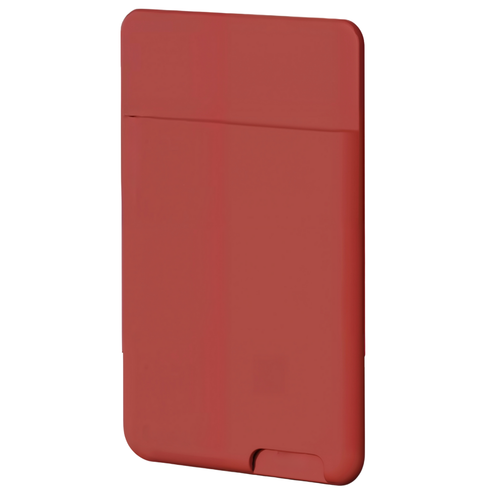 Tarjetero compacto y elegante -Rojo oscuro - Ozerty