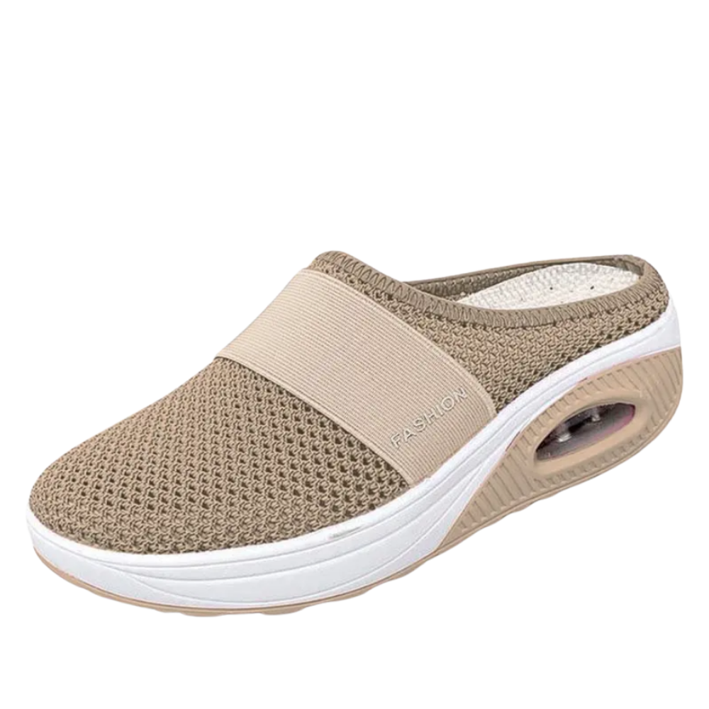 Zapatillas sin cordones con cámara de aire para diabéticos
 -Beige/EU35/US4/UK2Beige/EU36/US5/UK3Beige/EU37/US6/UK4Beige/EU38/US7/UK5Beige/EU39/US8/UK6Beige/EU40/US9/UK7Beige/EU41/US10/UK8Beige/EU42/US11/UK9Beige/EU43/US12/UK10 - Ozerty