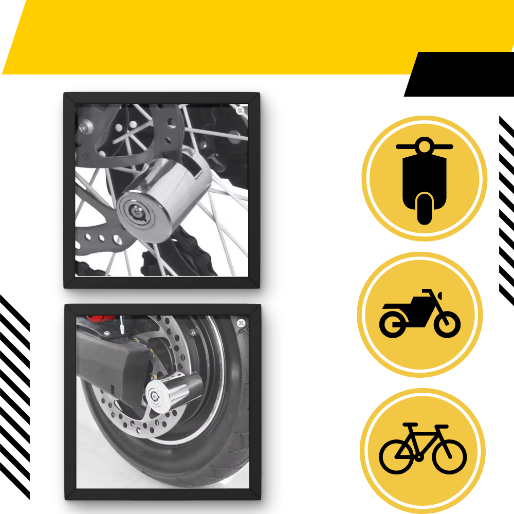 Candado antirrobo de aluminio para bicicleta - Ozerty