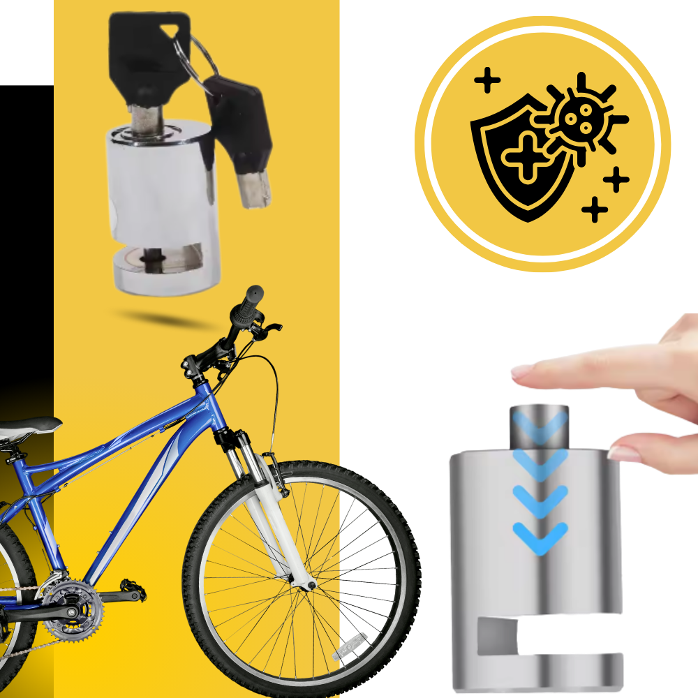 Candado antirrobo de aluminio para bicicleta - Ozerty