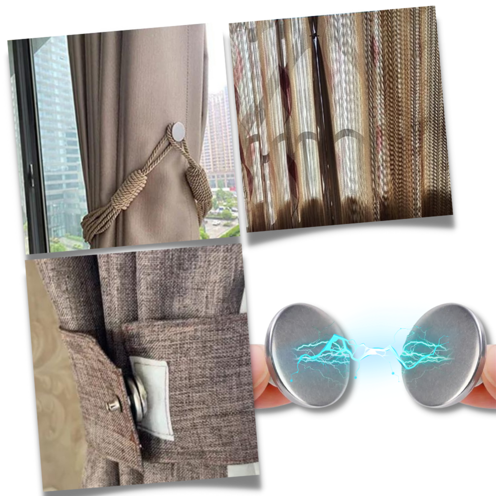 Clips magnéticos anti-luz para cortinas

 - Ozerty