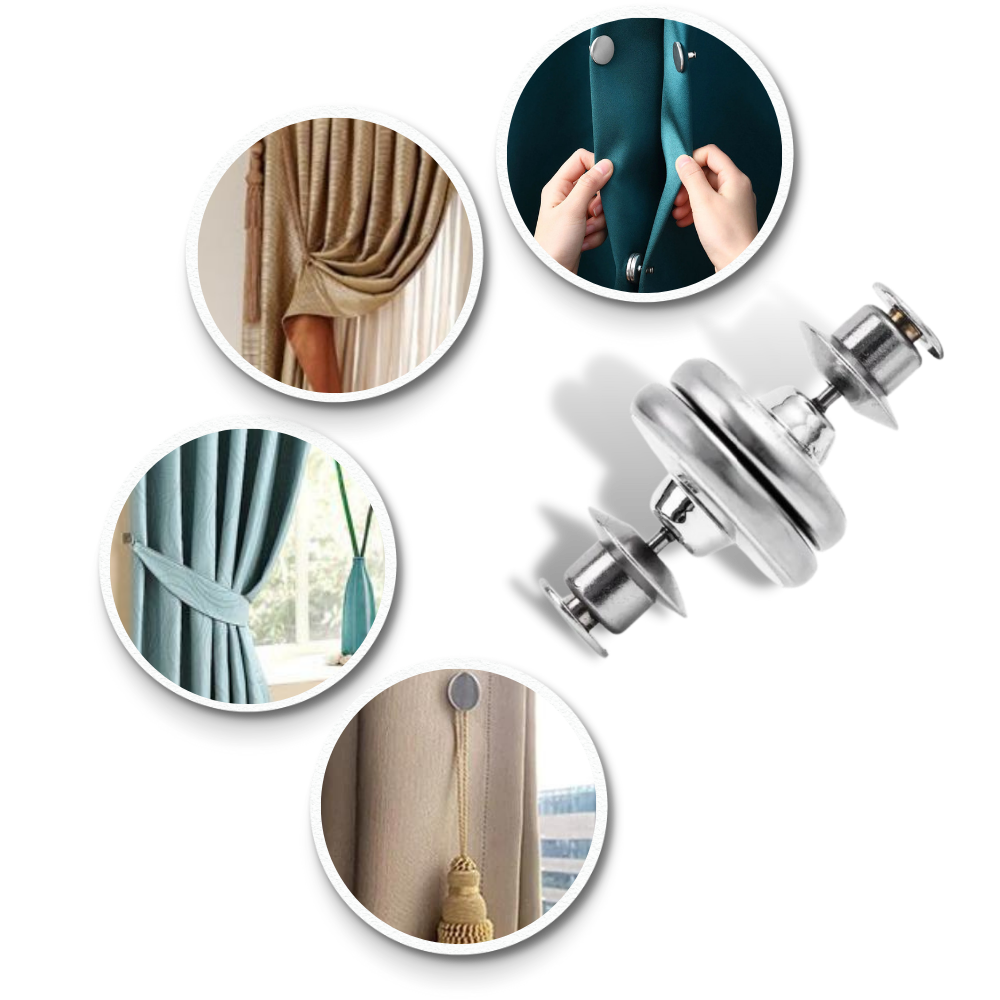 Clips magnéticos anti-luz para cortinas

 - Ozerty