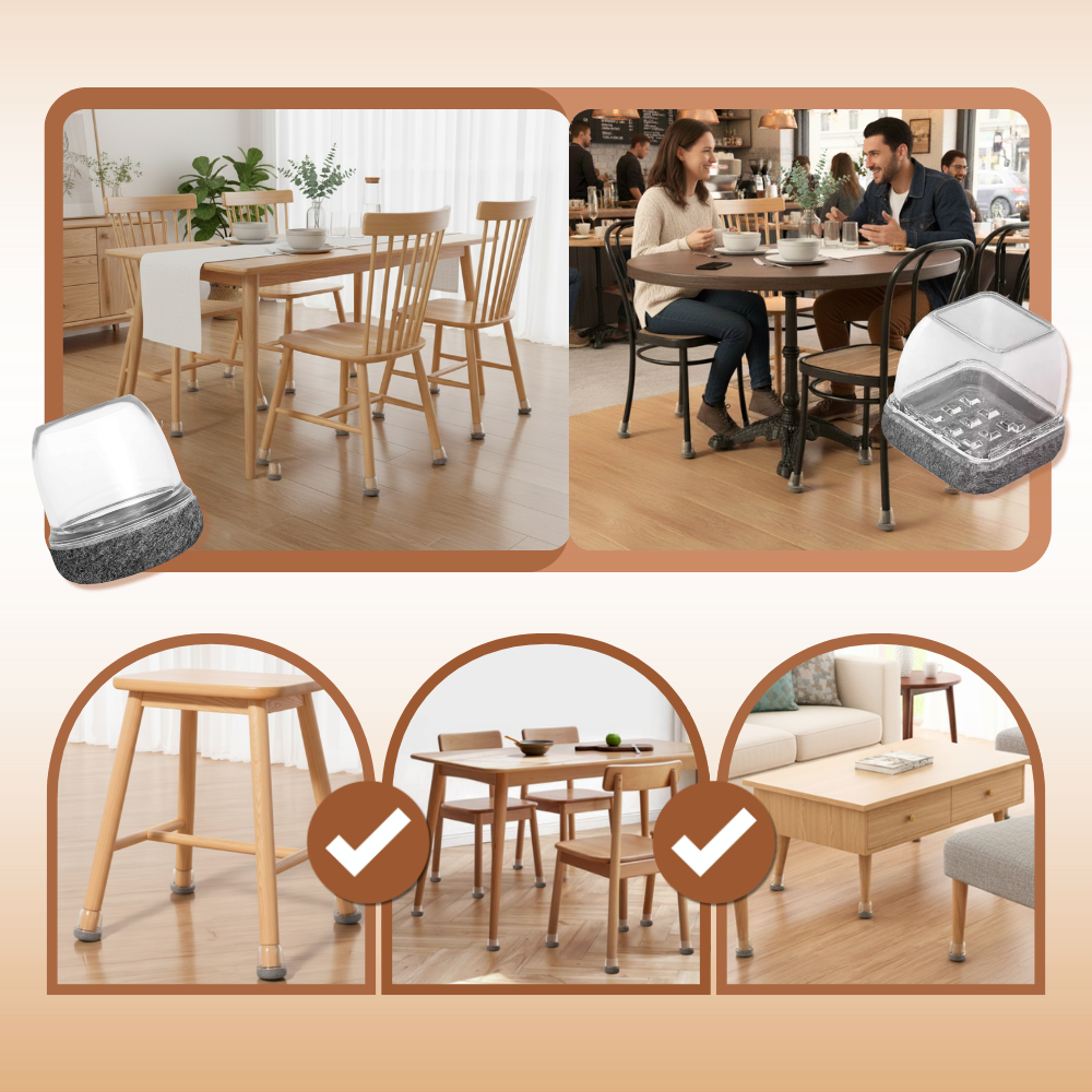 Calcetines antiarañazos para patas de muebles - Ozerty