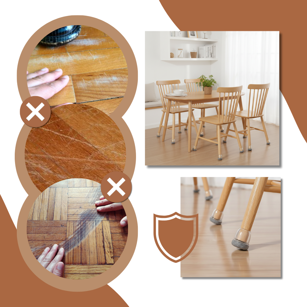 Calcetines antiarañazos para patas de muebles - Ozerty