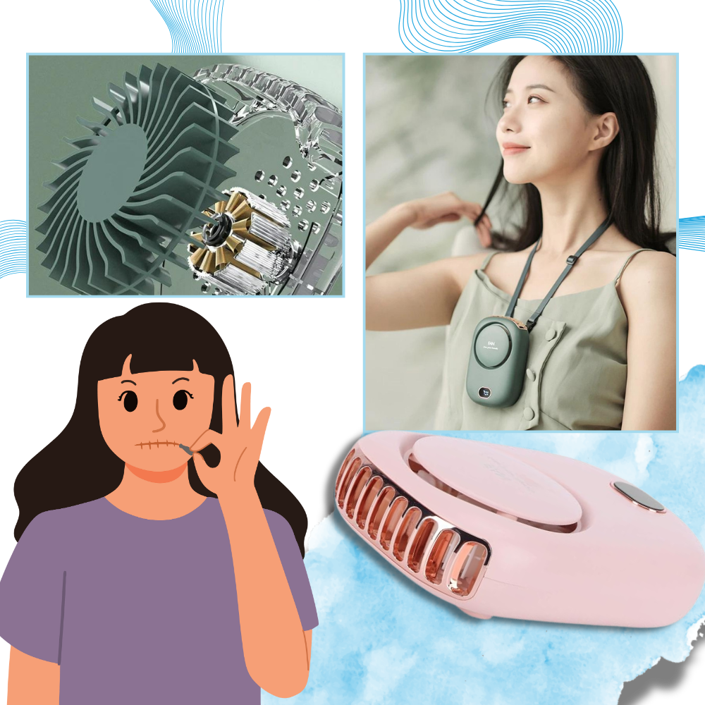 Ventilador portátil sin aspas para cuello

 - Ozerty