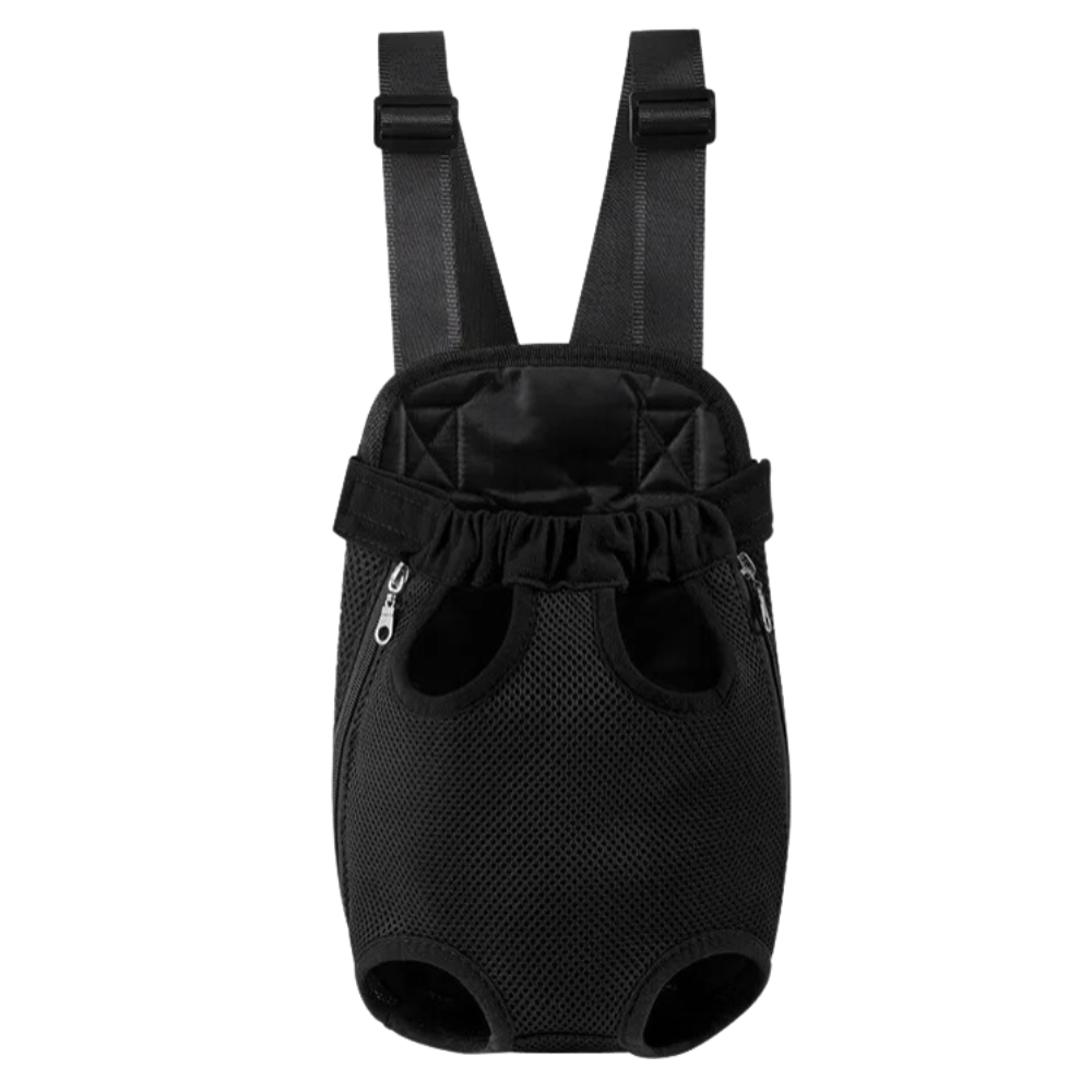 Mochila transportín para perros y gatos -Negro - Ozerty